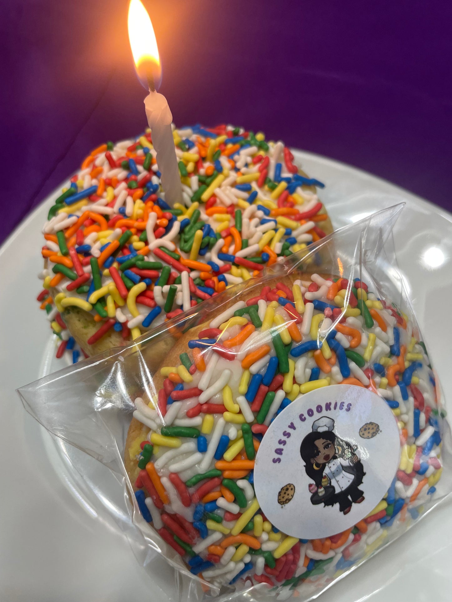 Birthday Cake Cookie Sandwhiches