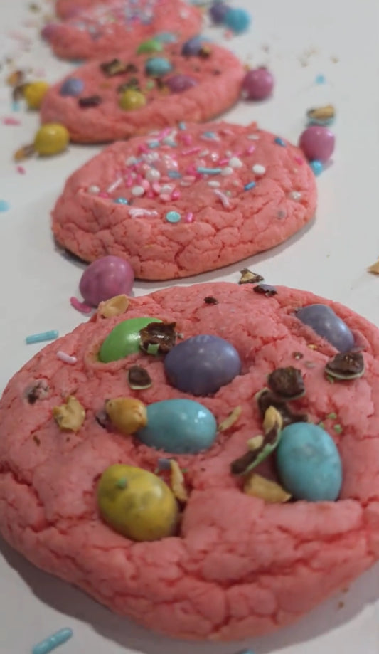 Easter Special: Spring Strawberry Confetti Cookies