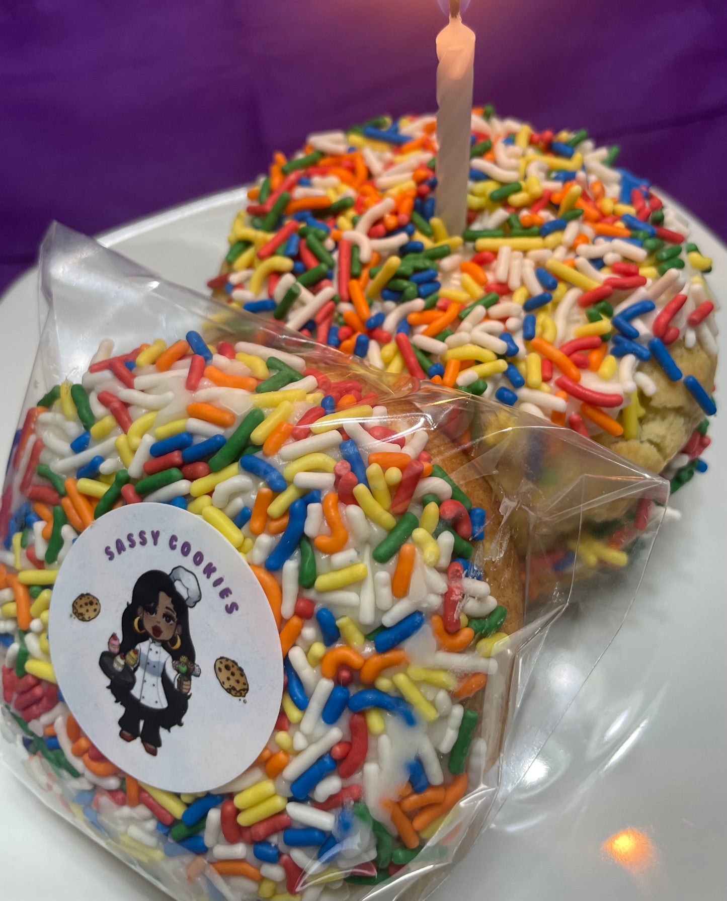 Birthday Cake Cookie Sandwhiches