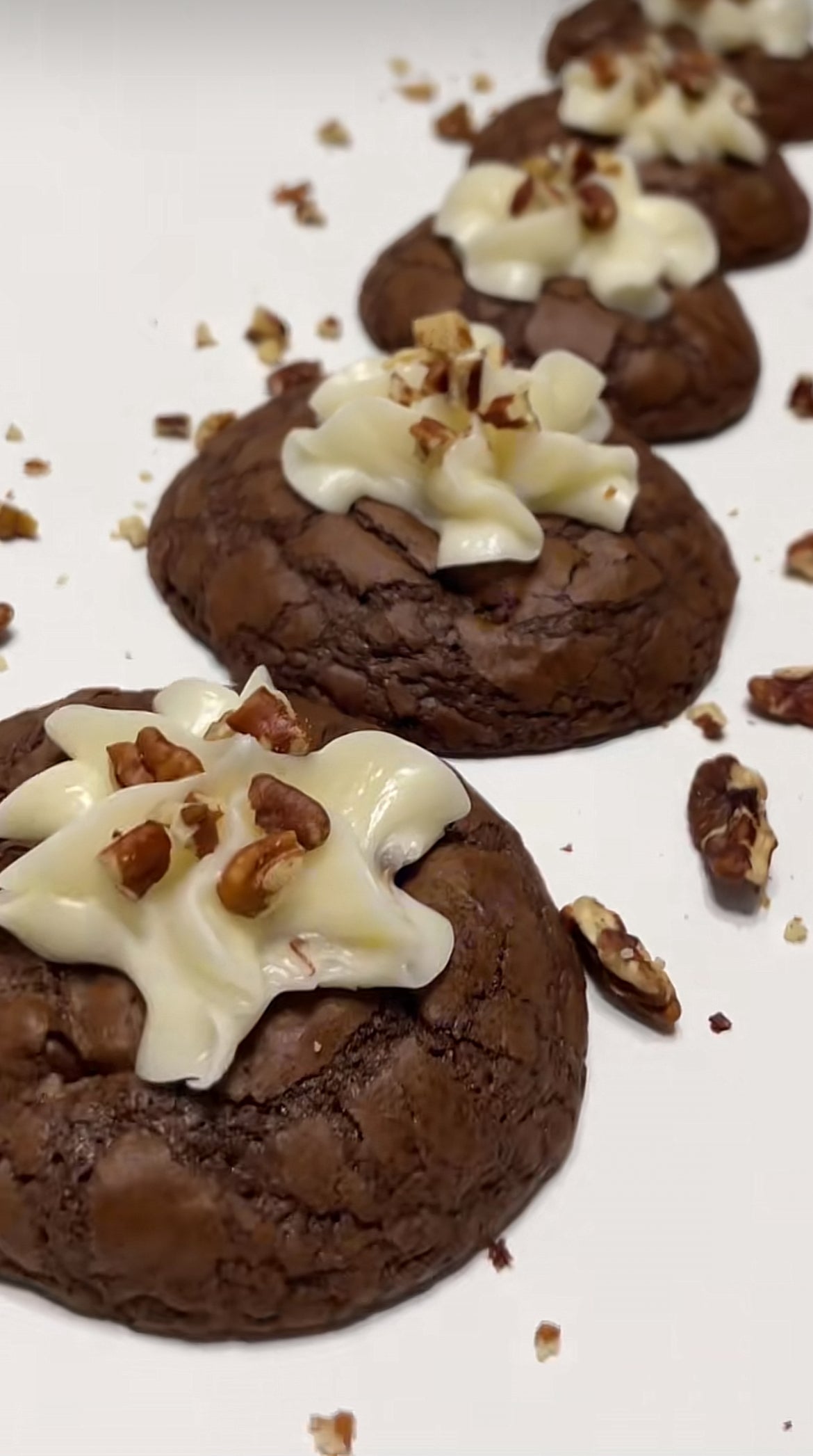Brownie Pecan Chip Cookies
