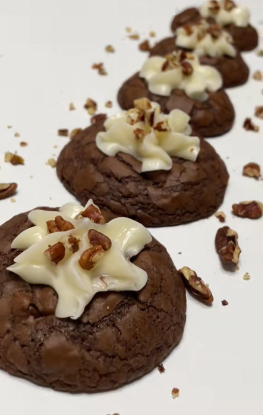 Brownie Pecan Chip Cookies